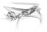 diagrammatic plan-section of horizontal branches-public spaces